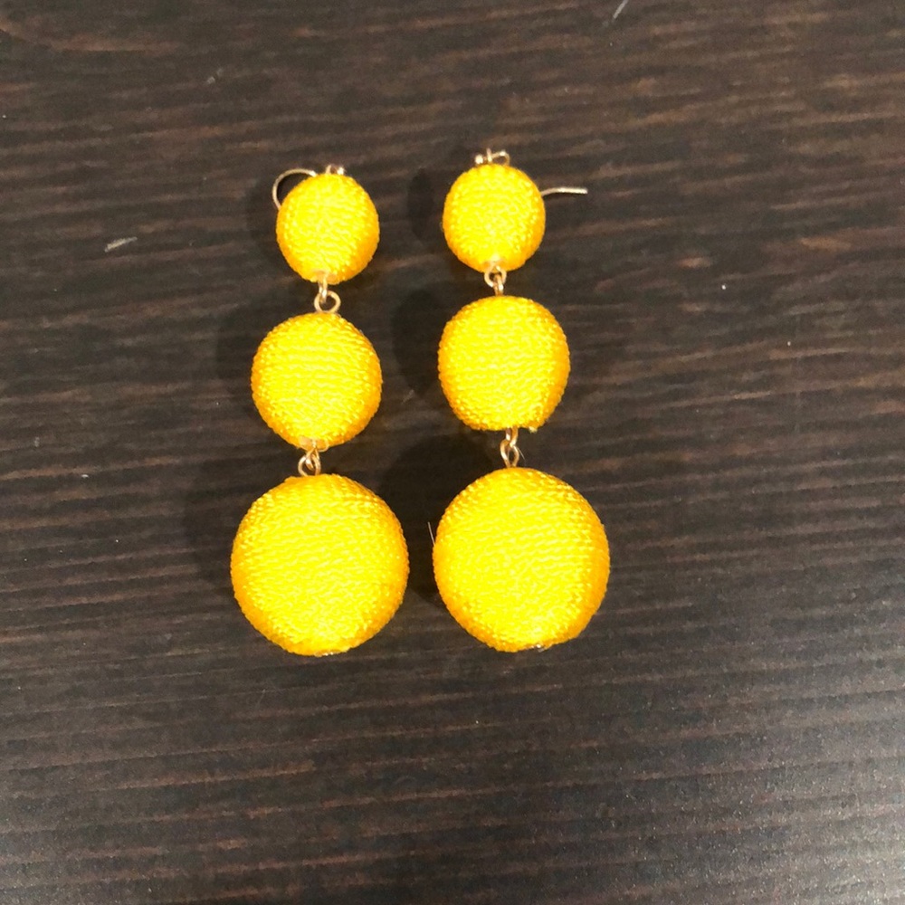 CRISELDA BALL DROP EARRINGS-YELLOW